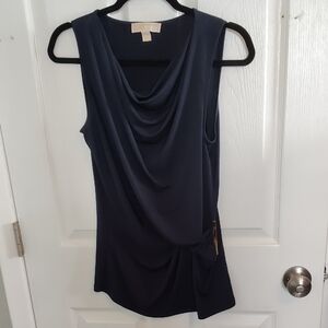 Elegant Navy Michael Kors Sleeveless Top